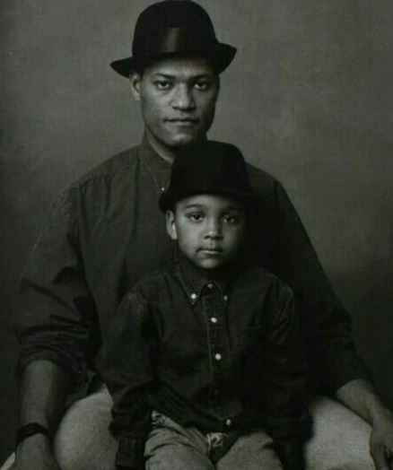 Hajna O. Moss ex-husband Laurence Fishburne with their son Langston Fishburne
